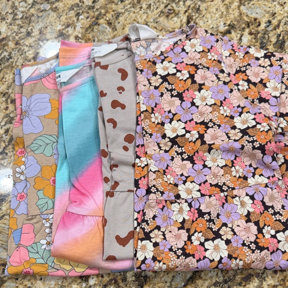 Floral and Patterned Dresses Set
